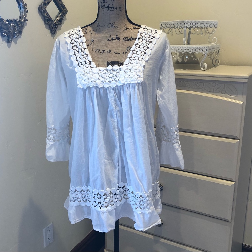 White Tunic Top